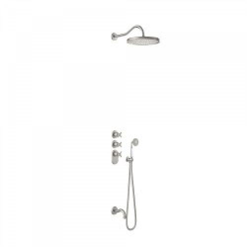 Kit thermostatique baignoire encastré avec fermeture et réglage du débit (2 voies) – TRES 24235301AC…