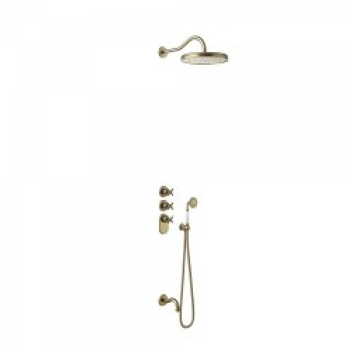 Kit thermostatique baignoire encastré avec fermeture et réglage du débit (2 voies) – TRES 24235301LV…