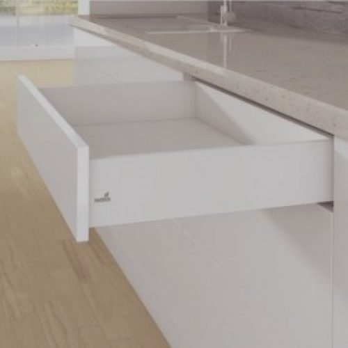 Kit tiroir simple ArciTech-hauteur profil 126 mm-blanc