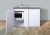 Kitchenette Blanche avec Frigo et Micro-Ondes MKM120