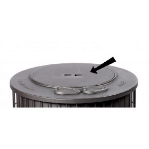 Couvercle pour pôele à bois DEOM TURBO