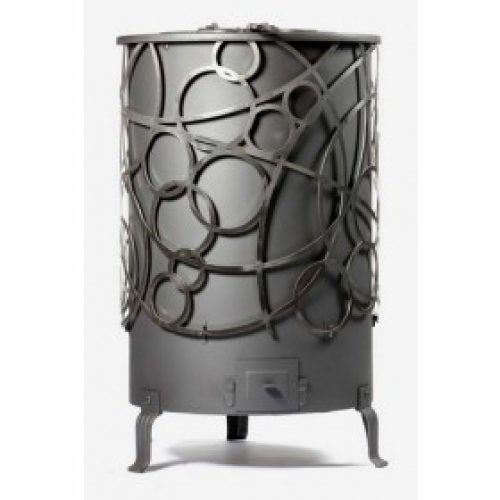 Poêle à bois D’HOME Cercle à partir de 10kW DEOM TURBO