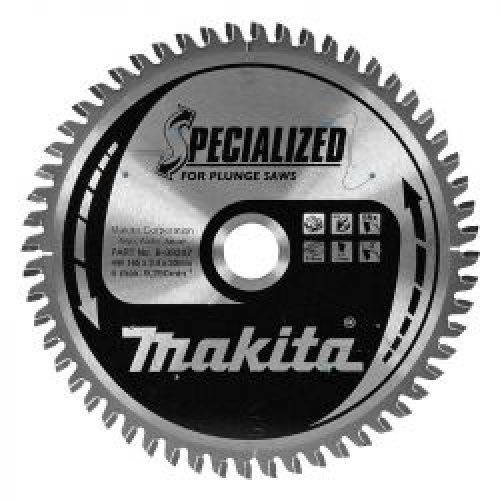 Lame Carbure Makita B 09307 Forme Tcg Specialisee Aluminium Pour Scies Plongeantes O 165 Mm 56 Dents
