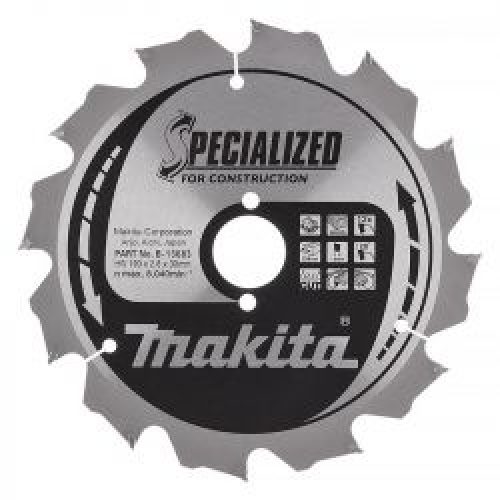 Lame Carbure Makita B 13683 Specialized Construction Fermacell Pour Scies Circulaires