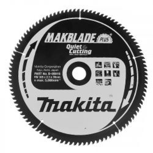 Lame Makita B 08816 Makblade Plus 305 X 30 100T Bois