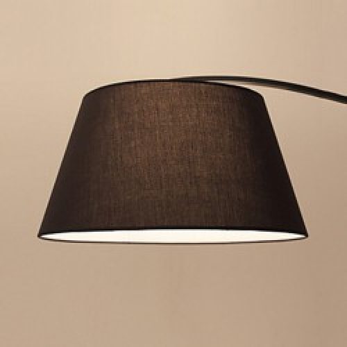 Lampadaire courbé noir