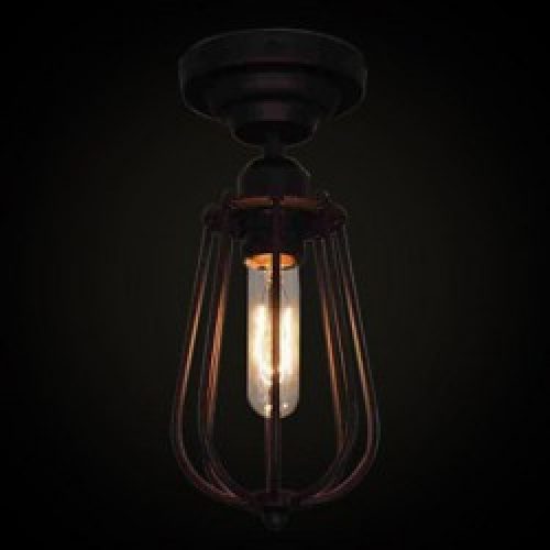 Lampe de plafond à une lumière rétro