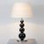 Lampe de table en cristal noir