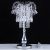 Lampe de table sous forme de lustre en cristal