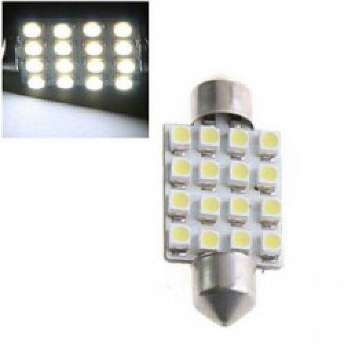 Lampe à Led H1, Couleur lumière Blanc Froid, 1 pièce, Puissance 1.5W, 16 LED Haute Puissance, Lumens 1000lm, Tension DC 12 / DC 24 V