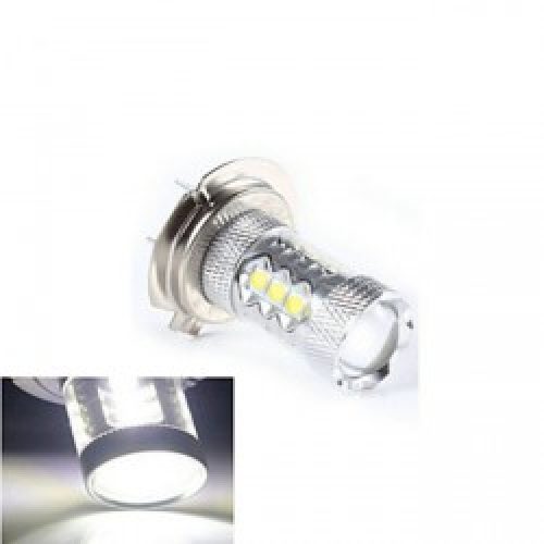 Lampe à Led H7, Couleur lumière Blanc Froid, 1 pièce, Puissance 50W, 14 LED Haute Puissance, Lumens 1200lm, Tension DC 12 / DC 24 V