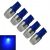 Lampe à Led à support T10, Couleur lumière Bleu, 5 pièces, Puissance 1.5W, 1 LED Haute Puissance, Lumens 90lm, Tension DC 12 V