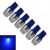 Lampe à Led à support T10, Couleur lumière Bleu, 6 pièces, Puissance 1.5W, 1 LED Haute Puissance, Lumens 90lm, Tension DC 12 V