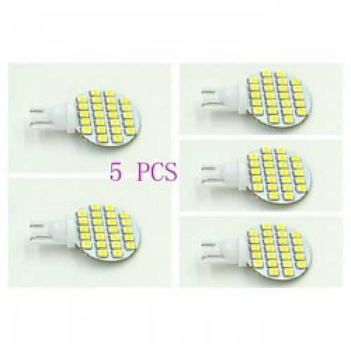 Lampe Panneau à Led à support T10, Couleur lumière Blanc Naturel, 5 pièces, Puissance 2.5W, 24 LED SMD 3528, Lumens 100-120lm, Tension DC 12 V
