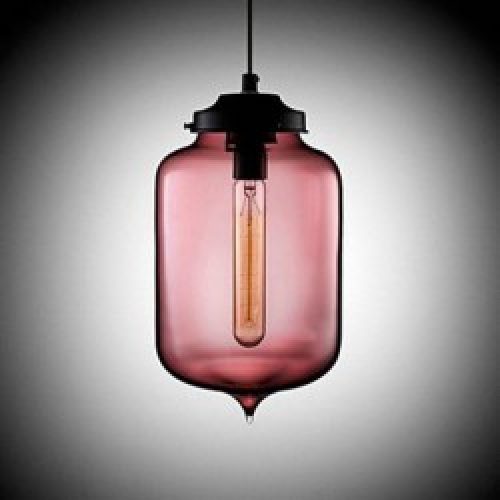 Lampe Suspendue en Verre à Ampoule