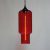 Lampe suspendue en Verre – Rouge