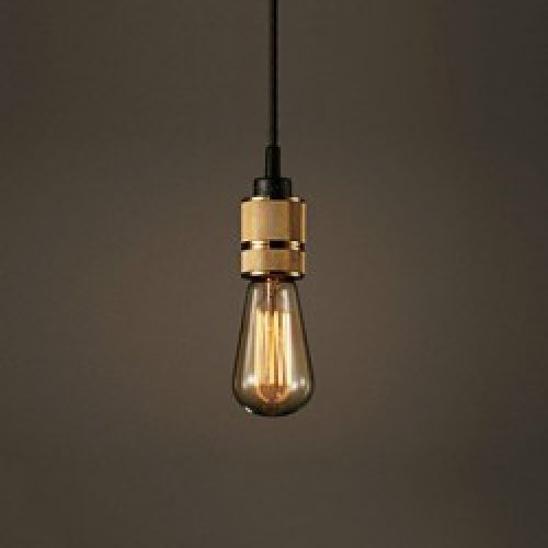 Lampe Suspendue à métal doré