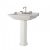 LAVABO CERAMIQUE WALDORF A SUSPENDRE OU SUR COLONNE 80-55 CM – CRISTINA ONDYNA WD8055