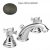 LAVABO CHAMBORD 3 TROUS METAL BROSSE +Vidage – CRISTINA ONDYNA CH11377