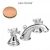 LAVABO CHAMBORD 3 TROUS OR ROSE + Vidage – CRISTINA ONDYNA CH11346