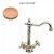 LAVABO CHAMBORD BEC POTENCE MOBILE OR ROSE + Vidage – CRISTINA ONDYNA CH11146