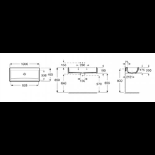 Lavabo collectif 100 Access Roca