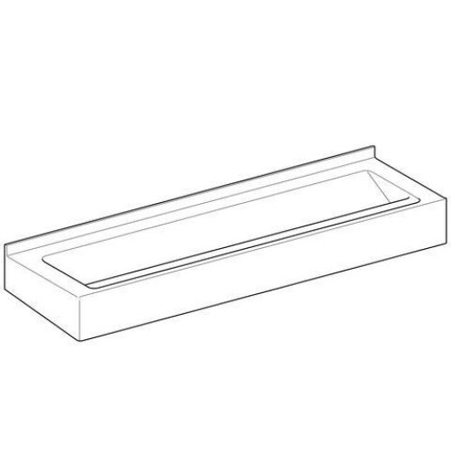 Lavabo Collectif Geberit Publica 1876x205x555mm Blanc Alpin