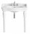 Lavabo Colonne Heritage Victoria avec 3 trous de robinetterie PVEW463