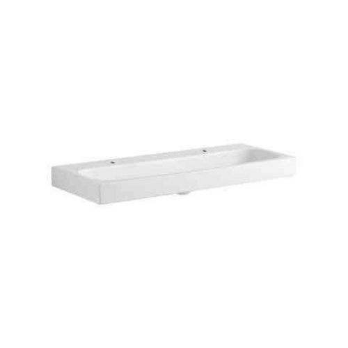Lavabo Double Geberit Citterio 2×1 trou 1200x160x500mm Blanc