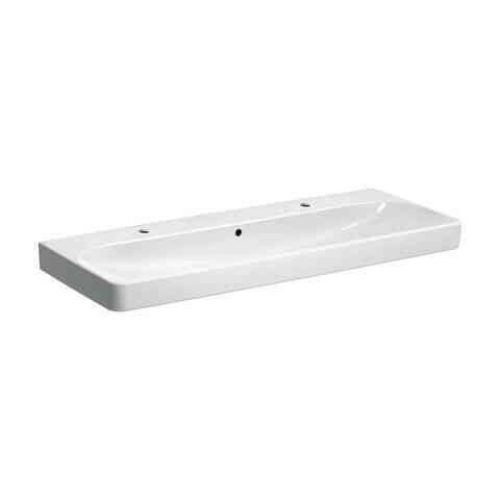 Lavabo Double Geberit Smyle Square 1200x165x480mm Blanc