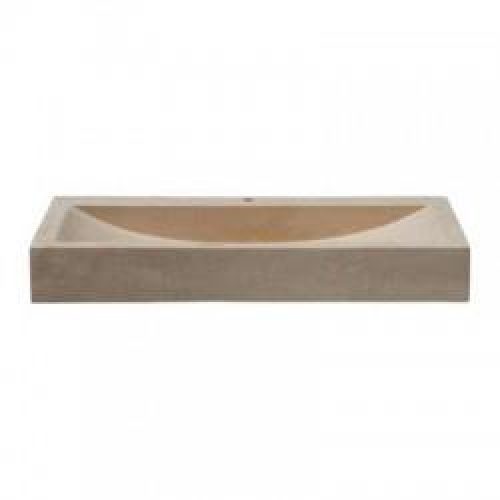 LAVABO EN PIERRE RECTANGULAIRE 70/46/10 CM SABLE – CRISTINA ONDYNA UC3205