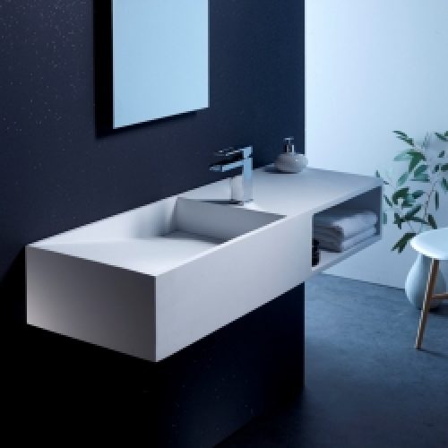 Lavabo en solid surface Keaton 120×42 cm…