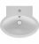 Lavabo ‘FULL’ lxHxP 550x185x470mm en céramique blanche