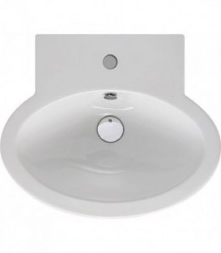 Lavabo &lsquo;FULL&rsquo; lxHxP 650x185x500mm en céramique blanche