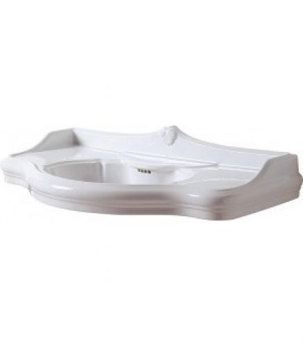 Lavabo JUBILÄUM lxHxP:1100x300x620mm avec 1 trous pour robinetterie