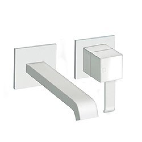 LAVABO MURAL QUADRI 2 TROUS SAILLIE 18 CM WHITE MAT EX QM277 – CRISTINA ONDYNA QM25724