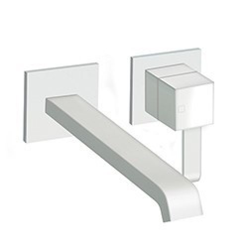 LAVABO MURAL QUADRI 2 TROUS SAILLIE 22.5 CM WHITE MAT EX QM279 – CRISTINA ONDYNA QM25924