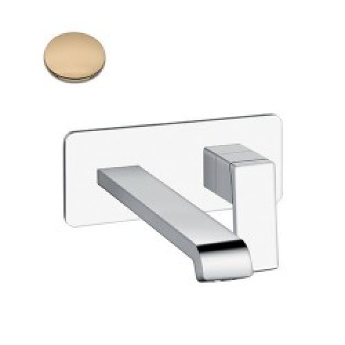 LAVABO MURAL QUADRI S PLAQUE SAILLIE 22.5 CM OR ROSE- CRISTINA ONDYNA QS25846