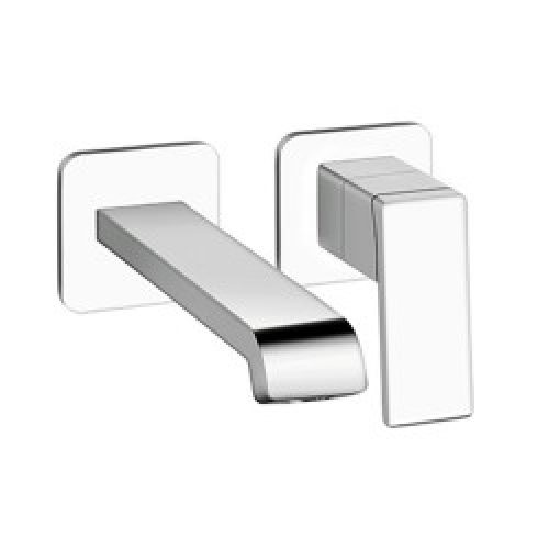 LAVABO MURAL REGULAR QUADRI S 2 TROUS BEC 18 CM CHROME – CRISTINA ONDYNA QS25751