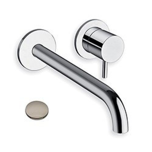 LAVABO MURAL TRIVERDE 2 TROUS BEC 22.5 CM METAL BRILLANT – CRISTINA ONDYNA TV25980