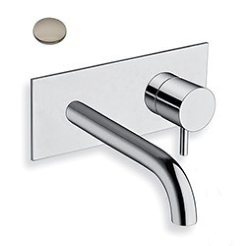 LAVABO MURAL TRIVERDE AVEC PLAQUE BEC 18 CM METAL BRILL NOIR EX TV276 – CRISTINA ONDYNA TV25680