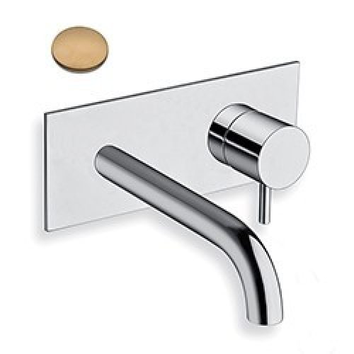 LAVABO MURAL TRIVERDE AVEC PLAQUE BEC 18 CM OR ROSE BROSSE EX TV276 – CRISTINA ONDYNA TV25634