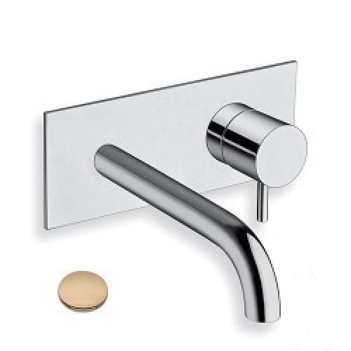 LAVABO MURAL TRIVERDE AVEC PLAQUE BEC 18 CM OR ROSE EX TV276 – CRISTINA ONDYNA TV25646