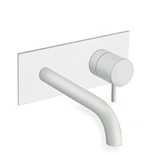 LAVABO MURAL TRIVERDE AVEC PLAQUE BEC 18 CM WHITE MAT EX TV276 – CRISTINA ONDYNA TV25624