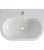 Lavabo ‘NUVOLA’ lxHxP600x170x450mm en cèramique blanche