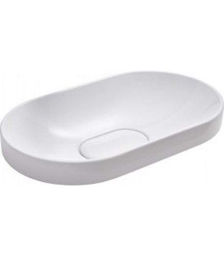 Lavabo à poser&rsquo;DEBUG&rsquo; lxHxP 600x340x135mm en céramique blanche
