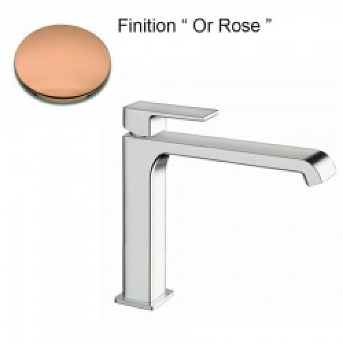 LAVABO QUADRI S MI-HAUT OR ROSE AVEC VIDAGE UP&DOWN – CRISTINA ONDYNA QS22746