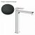 LAVABO QUADRI S MITIGEUR HAUT AVEC VIDAGE UP&DOWN CHROME NOIR BROSSE – CRISTINA ONDYNA QS22875