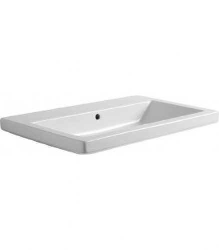 Lavabo rectangle THIN BxHxT : 600x140x450mm avec trou de robinetterie