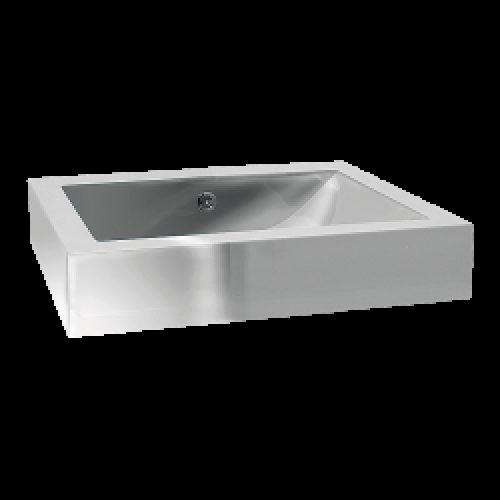 Lavabo rectangulaire suspendu en acier…
